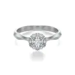 Pierścionek białe złoto z diamentami AJPZ_082